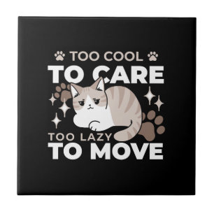 Entspannte & lazy Vibes für Cat Lovers Design Fliese