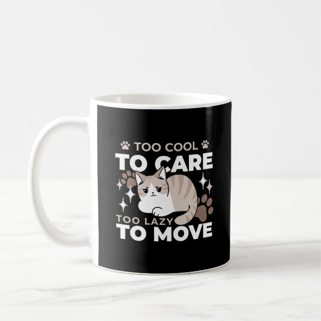Entspannte & lazy Vibes für Cat Lovers Design Kaffeetasse (Links)