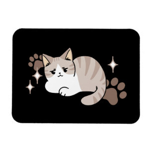Entspannte & lazy Vibes für Cat Lovers Design Magnet