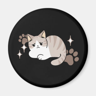 Entspannte & lazy Vibes für Cat Lovers Design Magnet