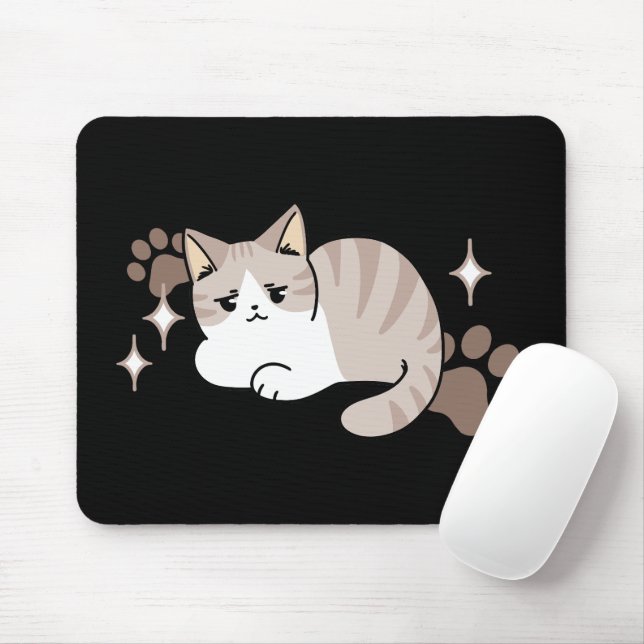 Entspannte & lazy Vibes für Cat Lovers Design Mousepad (Mit Mouse)
