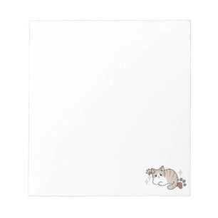 Entspannte & lazy Vibes für Cat Lovers Design Notizblock