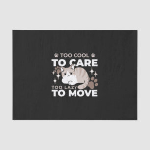 Entspannte & lazy Vibes für Cat Lovers Design Seidenpapier