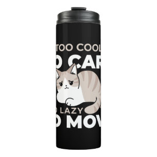 Entspannte & lazy Vibes für Cat Lovers Design Thermosbecher