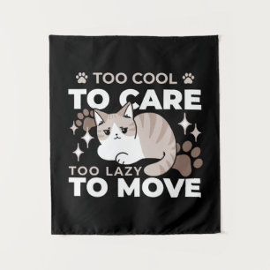 Entspannte & lazy Vibes für Cat Lovers Design Wandteppich