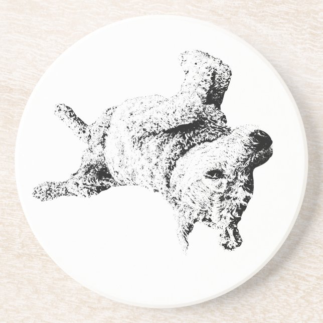 Entspannte Linien des Spaßes Getränkeuntersetzer (Vorne)