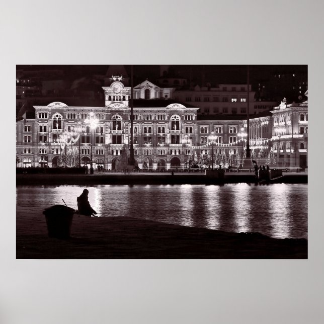 Entspannte Nacht in der Stadt Poster (Vorne)