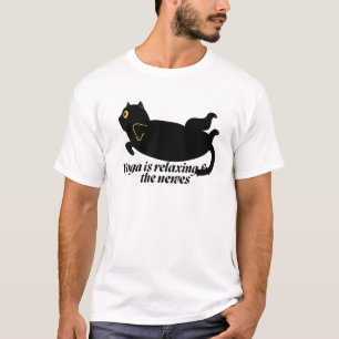 Entspannte Yoga-Pose Zen-Achtsamkeitsdesign T-Shirt