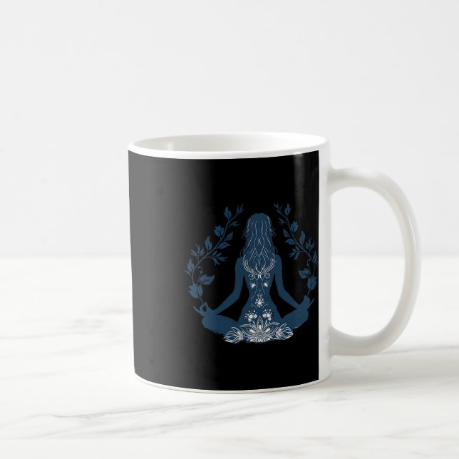 Entspannte Yoga-Position  Kaffeetasse (Rechts)