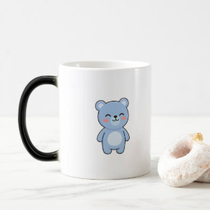 Entspannter Bär Minimal Kawaii Stil Verwandlungstasse