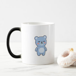 Entspannter Bär Minimal Kawaii Stil Verwandlungstasse