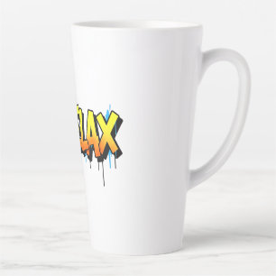 Entspannter Bart Relax Graffiti Urbaner Stil Grafi Milchtasse