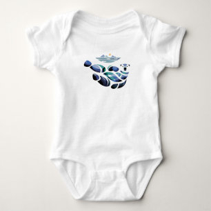 Entspannter Eisbär Baby Strampler