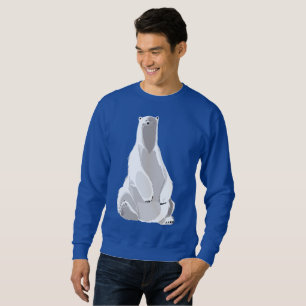 Entspannter Eisbär - Minimalistische Kunst Sweatshirt
