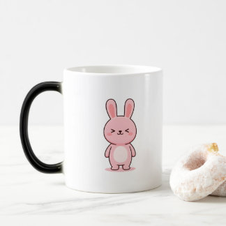Entspannter Hase Minimal Kawaii Stil Verwandlungstasse