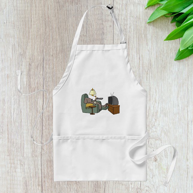 Entspannter Hund Fernsehen Schürze (Von Creator hochgeladen)