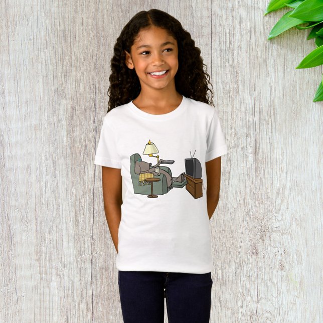 Entspannter Hund Fernsehen T-Shirt (Von Creator hochgeladen)