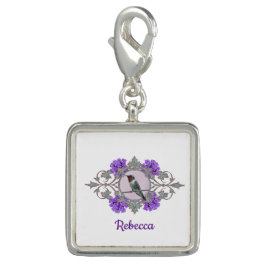 Entspannter Kolibri, der auf einem Draht sitzt Charm