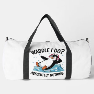 Entspannter Pinguin Watschel Ich Mache Absolut Nic Duffle Bag