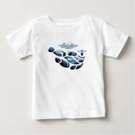 Entspannter Polar-Bär Baby T-shirt