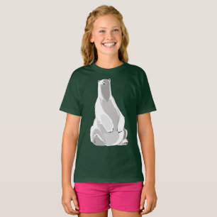 Entspannter Polar Bär - Minimalistische Kunst T-Shirt