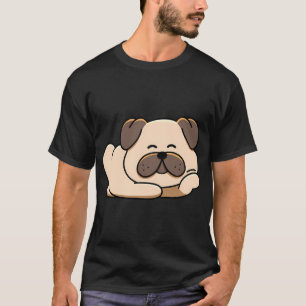 Entspannter Pug beim Faulenzen T-Shirt
