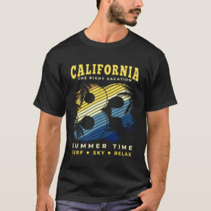 Entspannter Sommer Kalifornien USA Frau Männer T-Shirt