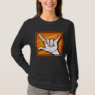 Entspannter Surfer-Hand-Symbol T-Shirt