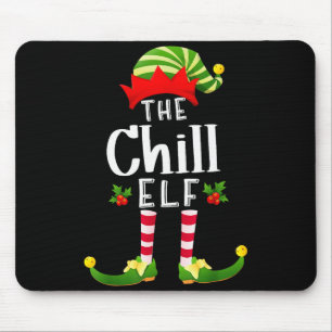 Entspannter Weihnachtself passendes Pyjama X-mas-P Mousepad