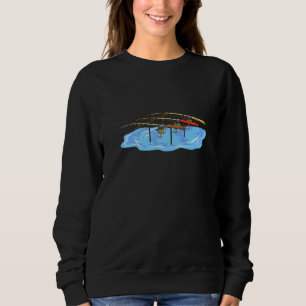 Entspanntes Angeln mit Angelruten für einen Fische Sweatshirt