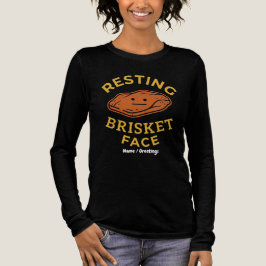 Entspanntes Brisket-Gesicht Lustiges BBQ Smoking P Tri-Blend Shirt
