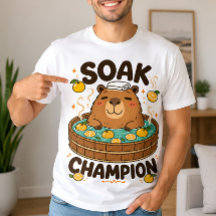 Entspanntes Capybara-Chaos-Igel-Shirt