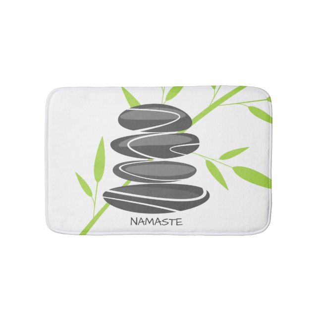 Entspanntes Design aus Zen-Stein Badematte (Vorderseite)