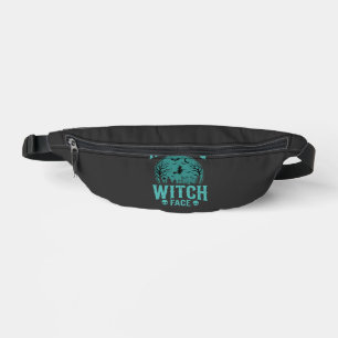 Entspanntes Hexengesicht Halloween Hexen Design Bauchtasche
