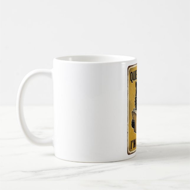 Entspanntes Lesen Schwarze Katze Design Kaffeetasse (Links)