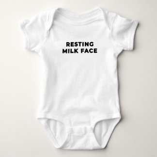 Entspanntes Milchgesicht - Schwarz Baby Strampler