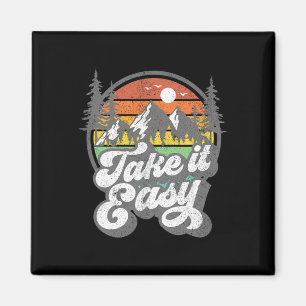 Entspanntes Retro-Camping-Wandern-Camper-Outdoor-H Magnet