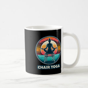Entspanntes Sunrise-Stuhl-Yoga-Enthusiast-Design Kaffeetasse