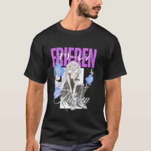 Entspannung im Nemophila-Blumengarten mit T-Shirt