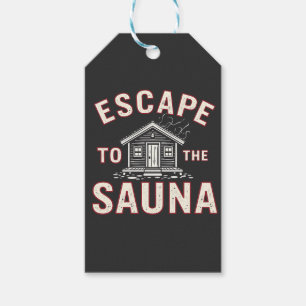 Entspannung in der Sauna Funny Wellness-Center Day Geschenkanhänger