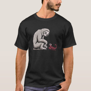 Entspannung Mit Skorpion Sternzeichen Faultier Bin T-Shirt