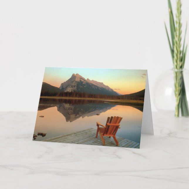 Entspannungs-Gruß-Karte Karte (Vorderseite)