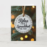 Entspannungs-Tabellen-Ornament-Karte
