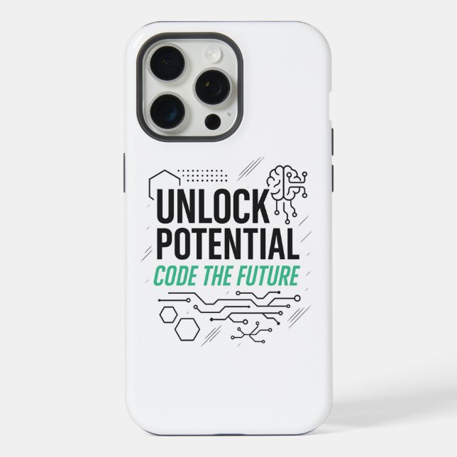 Entsperren potenzieller Code-Future-Fall | Tech Jo iPhone Hülle (Rückseite)