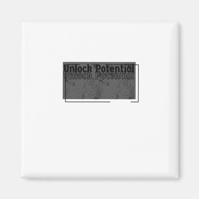 Entsperren Sie potenzielles Minimalistisches Motiv Magnet (Vorne)
