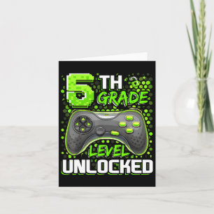 Entsperrte Gaming-Gamer-Boys der 5. Stufe auf Karte
