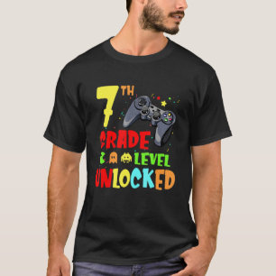 Entsperrte Videospiele der 7. Stufe zurück zur Sch T-Shirt