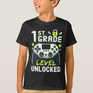 Entsperrter Video-Gamer der 1. Stufe zurück zur Sc T-Shirt