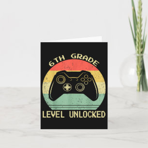 Entsperrter Video-Gamer der 6. Stufe zurück zur Sc Karte