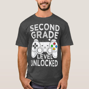 Entsperrtes Videospiel der zweiten Stufe zurück au T-Shirt